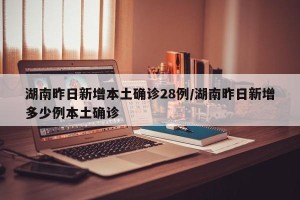 湖南昨日新增本土确诊28例/湖南昨日新增多少例本土确诊